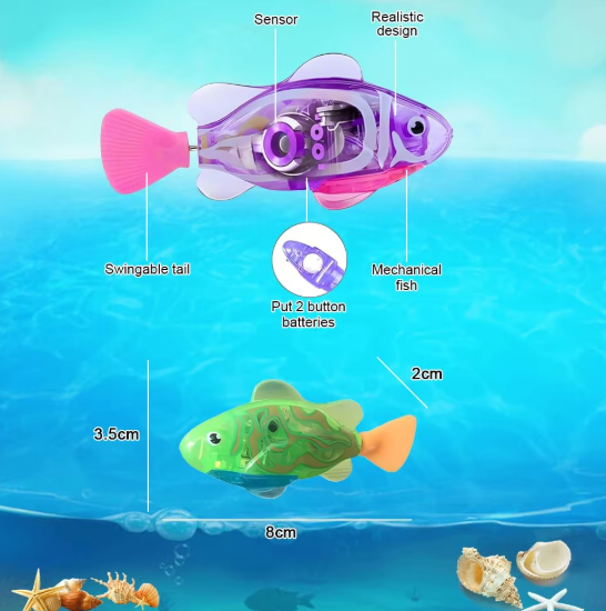 Robo Fish Interactive Cat Toy (Pack of 4)